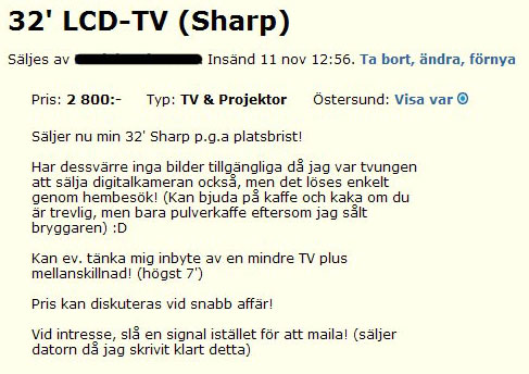 32' LCD-TV (Sharp)