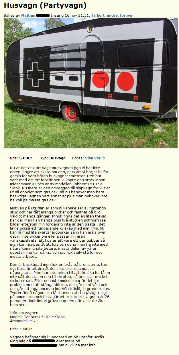 Husvagn (Partyvagn)