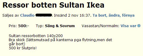 Ressor botten Sultan Ikea