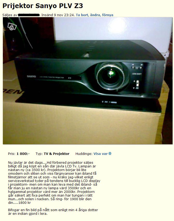 Prijektor Sanyo PLV Z3