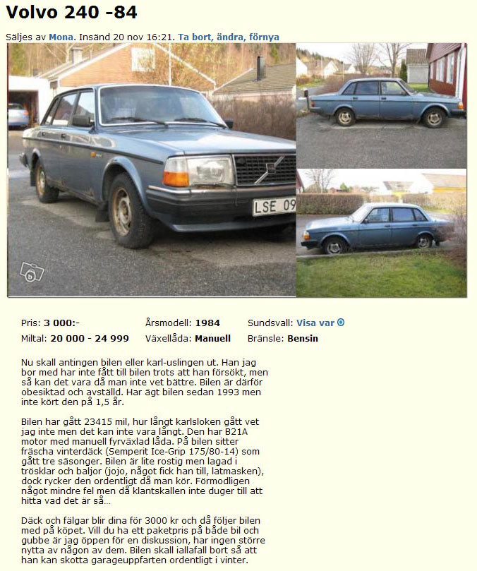 Volvo 240 -84