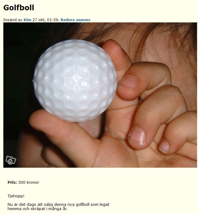 Golfboll