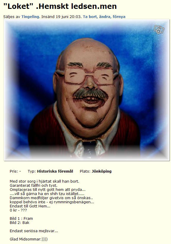 "Loket" .Hemskt ledsen.men
