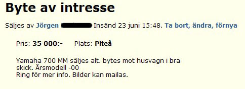 Byte av intresse