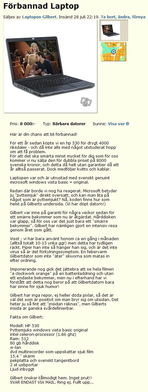 Förbannad Laptop