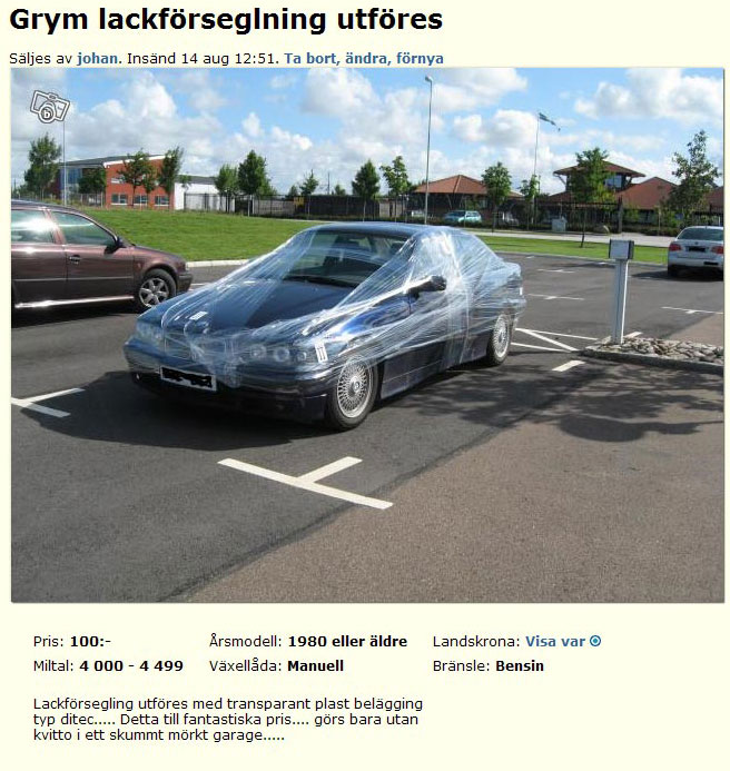 Grym lackförsegling utföres