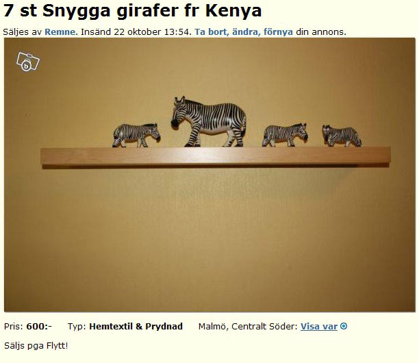 7 st Snygga girafer fr Kenya