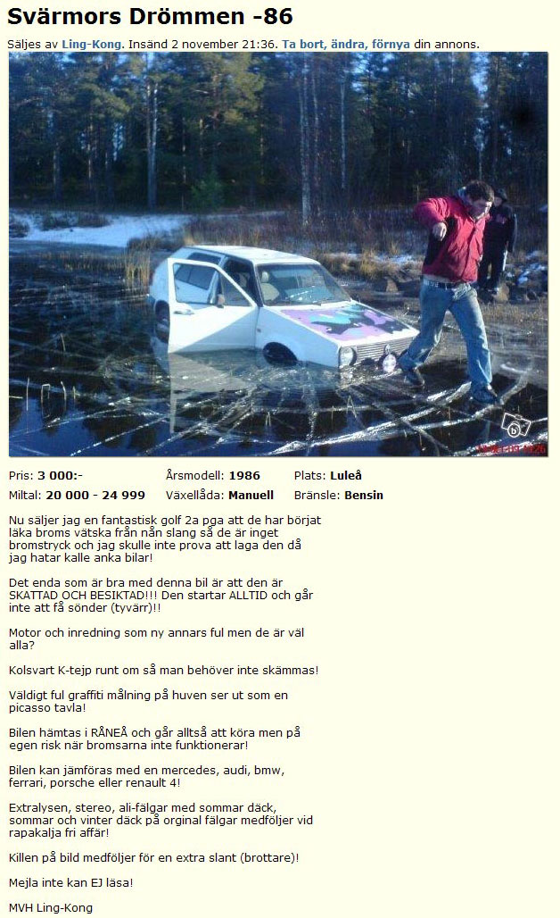 Svärmors Drömmen -86