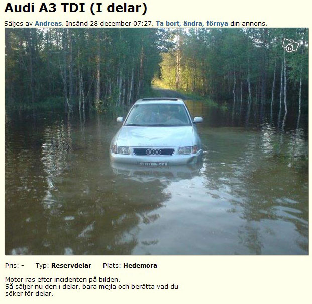 Audi A3 TDI (I delar)
