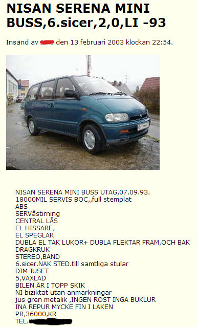 NISAN SERENA MINIBUSS,6.sicer..