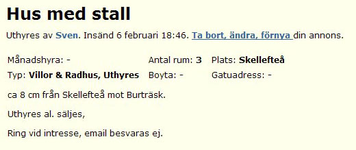 Hus med stall