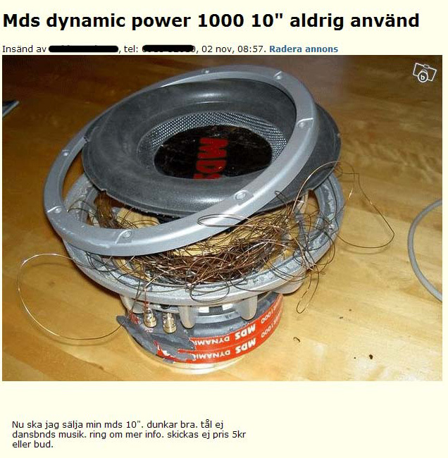 Mds dynamic power 1000 10&#34; aldrig använd
