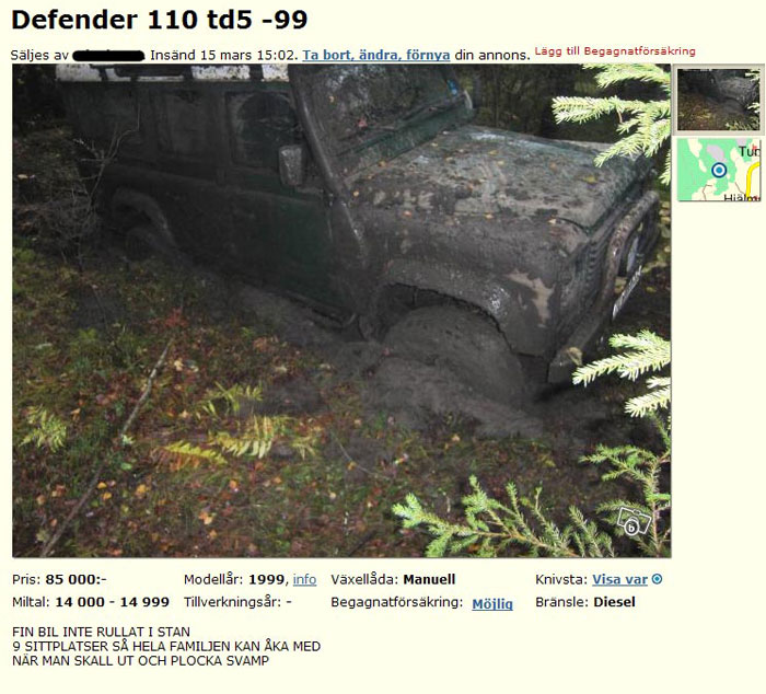 Defender 110 td5 -99
