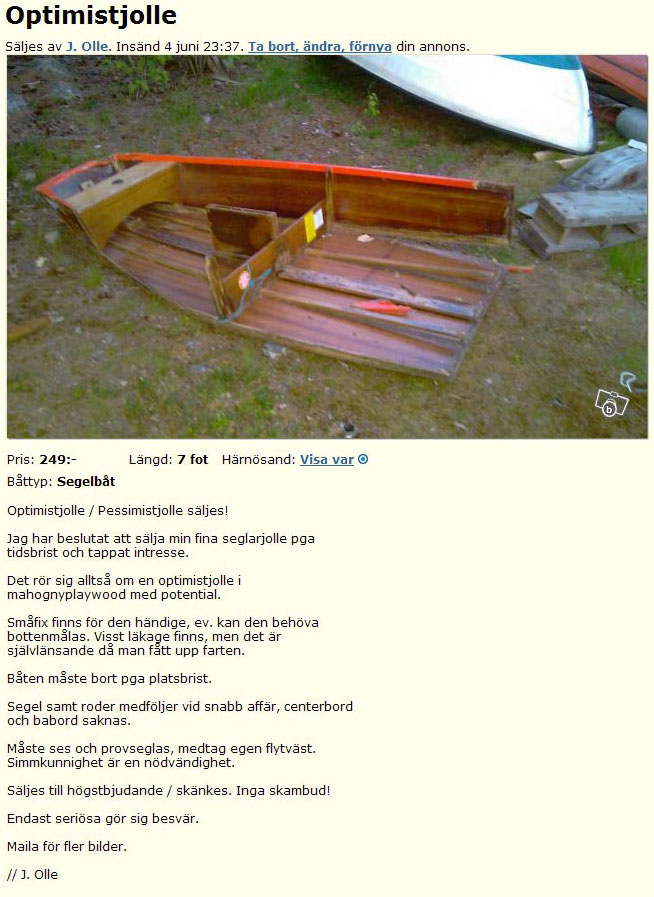 Optimistjolle