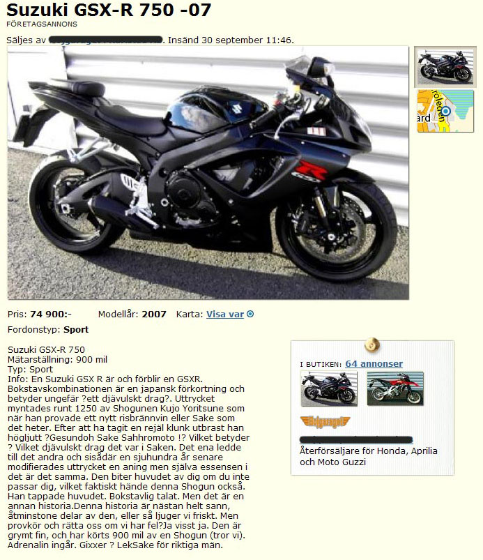 Suzuki GSX-R 750 -07