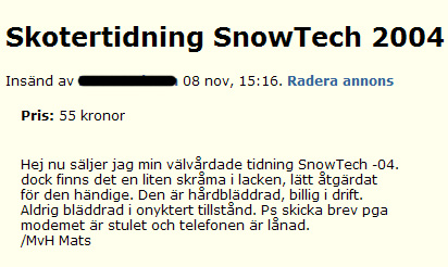 Skotertidningen Snowtech 2004