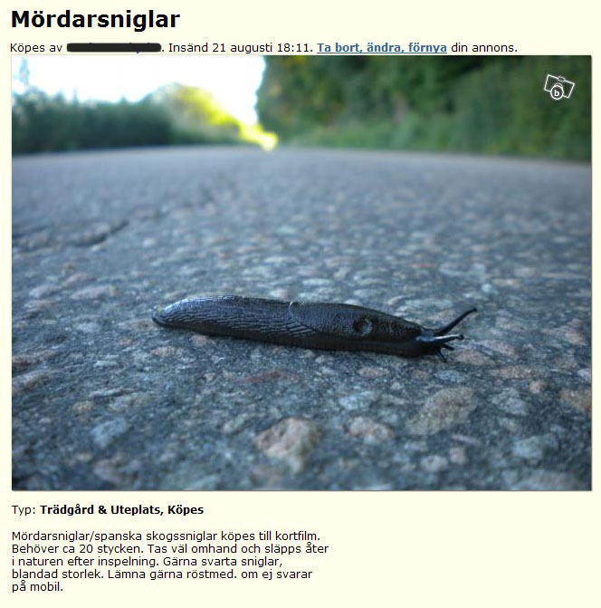 Mördarsniglar