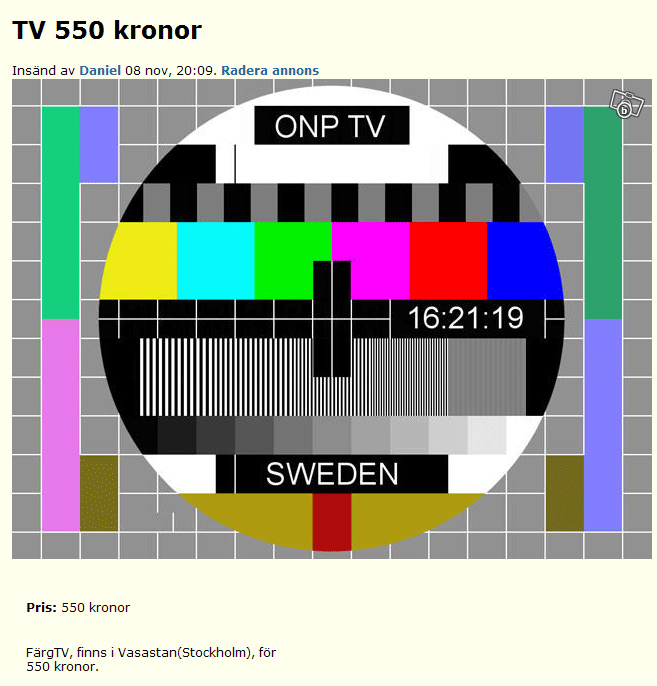TV 550 kronor