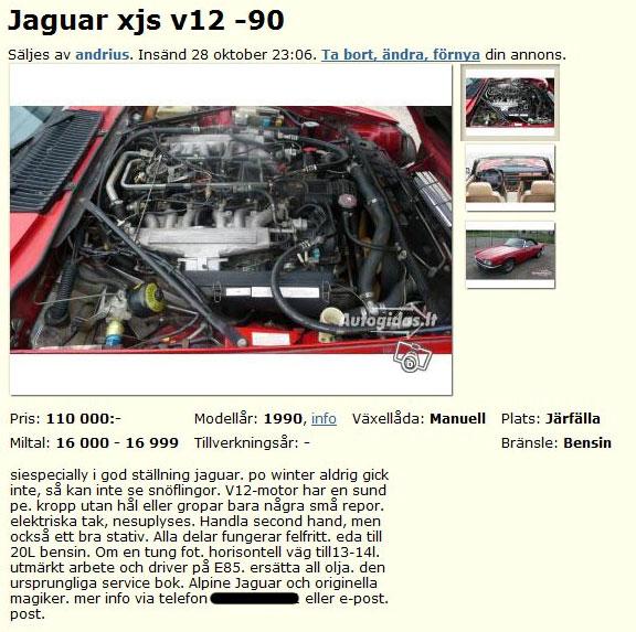 Jaguar xjs v12 -90